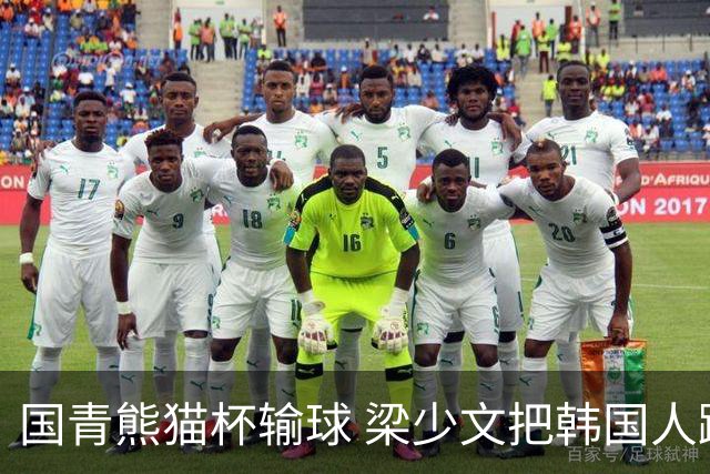 国青熊猫杯输球 梁少文把韩国人踩奖杯照做屏保